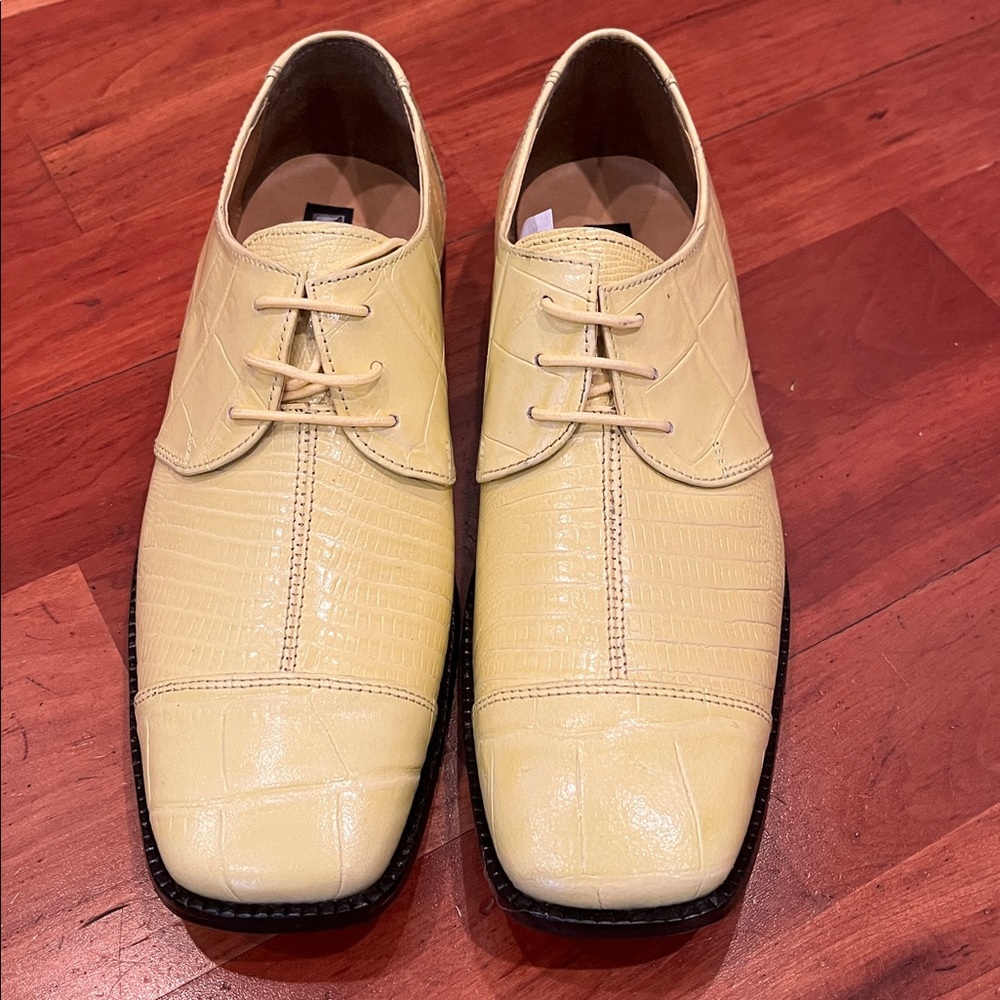NWT LIBERTYZENO Animal Print Genuine Leather Lace Up Oxford - Picture 6 of 10